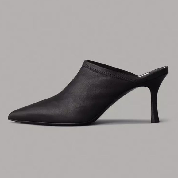rag & bone Shoes - NEW Rag & Bone Black Leather Brea Mule - 37 EU, 7 US